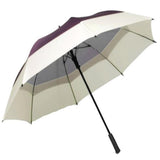 Windbrella golf umbrella color burgundy and cream