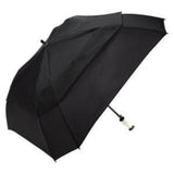 ShedRain - Gellas 62" Gel-Filled Handle Auto Open Vented Square Golf Umbrella - Black and White