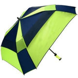 ShedRain - Gellas 62" Gel-Filled Handle Auto Open Vented Square Golf Umbrella - Navy and Lime