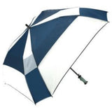 ShedRain - Gellas 62" Gel-Filled Handle Auto Open Vented Square Golf Umbrella - Navy and White