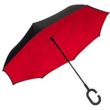 ShedRain - 48" Stick Reverse Umbrella - UnbelievaBrellaâ„¢ - Red