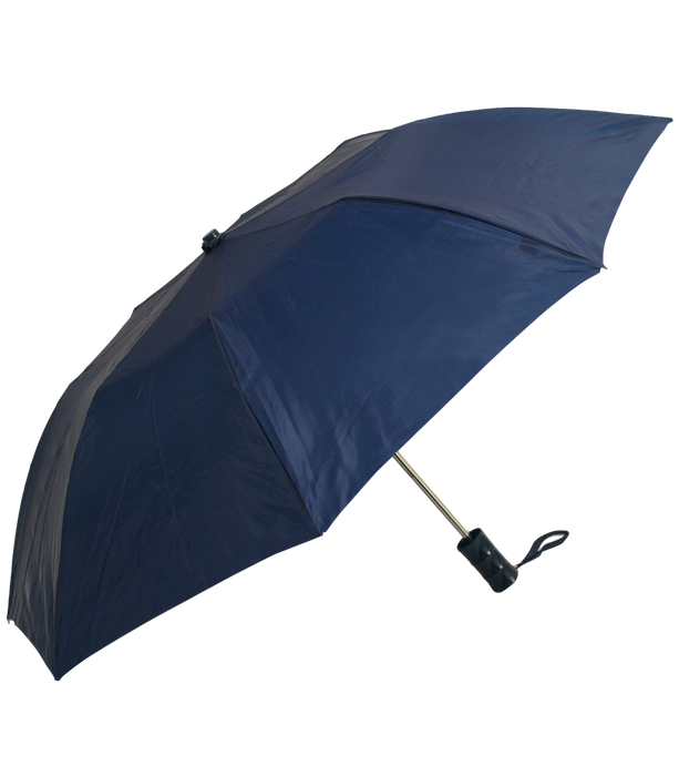 Navy Blue Budget Folding Umbrella  grouped