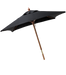 Black 7' Wooden Market Umbrella  grouped