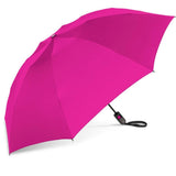 Shedrain reverse umbrella color hot pink open