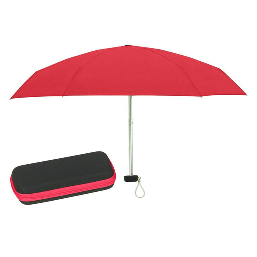 37" Arc Collapsible Travel Umbrella With Matching Case - UmbrellasAndBeyond