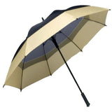 Windbrella golf umbrella color black and tan