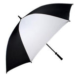 Haas-Jordan - Pro-Line 62" Fiberglass Single Canopy Umbrella - Black &amp; White
