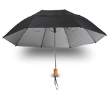 GustBuster - 43" Metro Auto Open WindProof Travel Umbrella  **OPTION - Engrave Handle!** - UmbrellasAndBeyond
