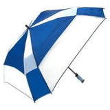 ShedRain - Gellas 62" Gel-Filled Handle Auto Open Vented Square Golf Umbrella - Royal and White